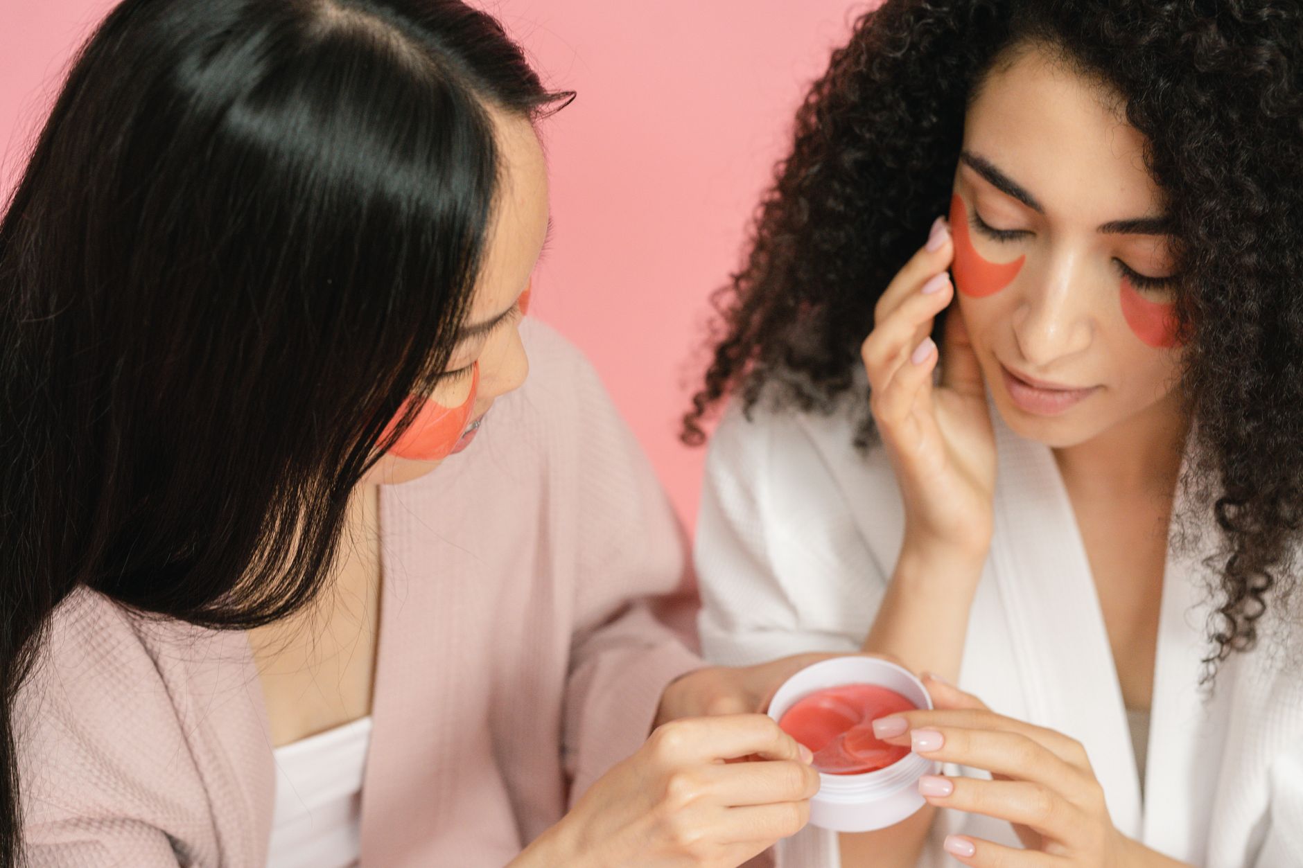 Patch testing a skincare product on a small area of skin