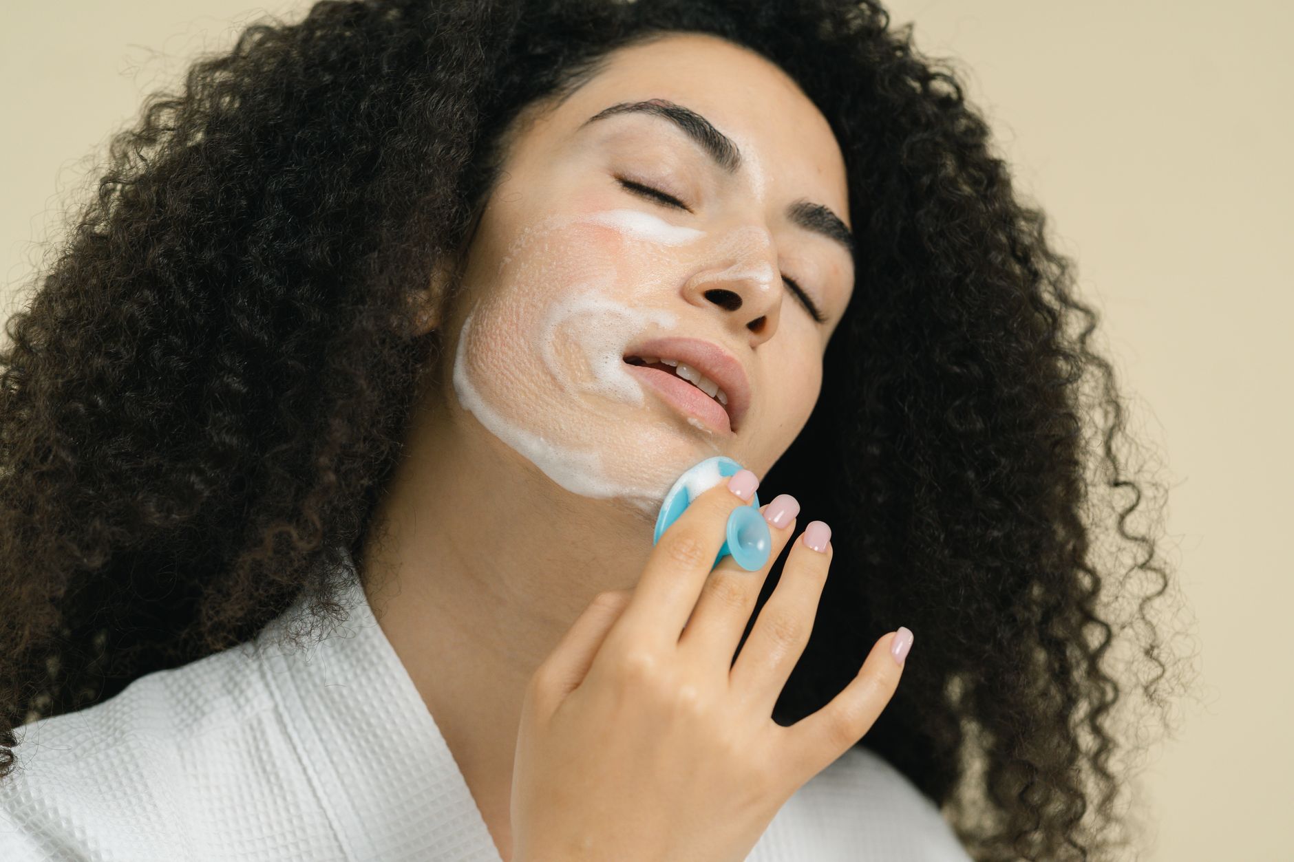 Gentle cleanser bottles for sensitive skin
